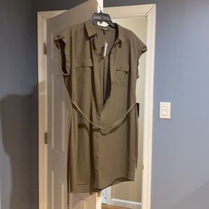 Express Button Down Dress